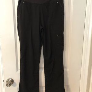BLACK PURPLE LABEL SCRUB BOTTOMS MEDIUM